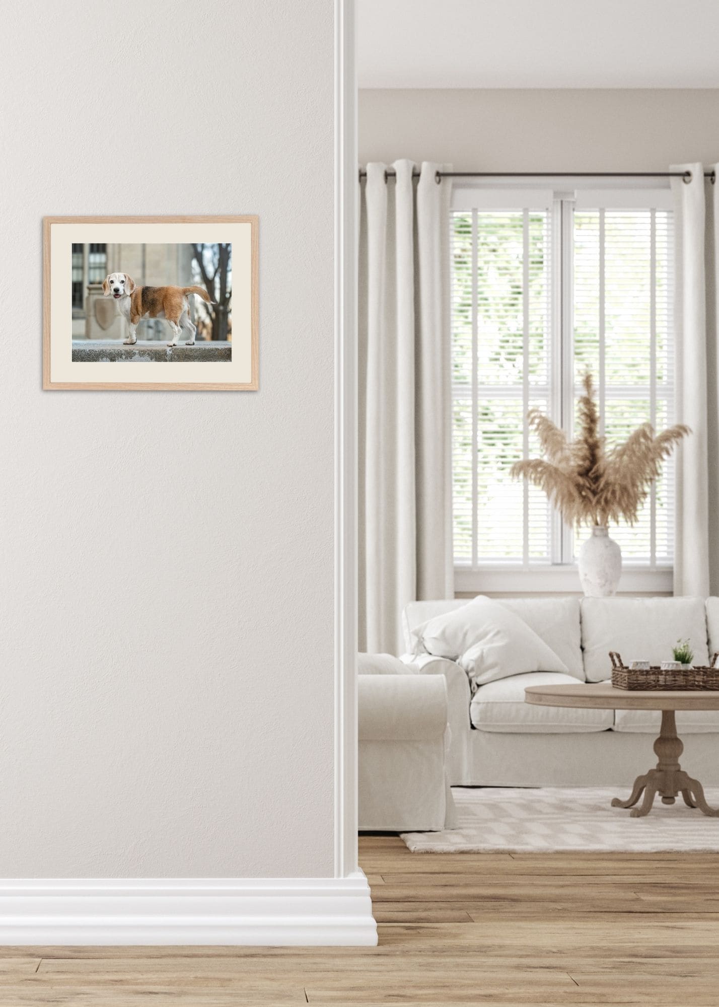 transitional-hallway-traditional-framed-print