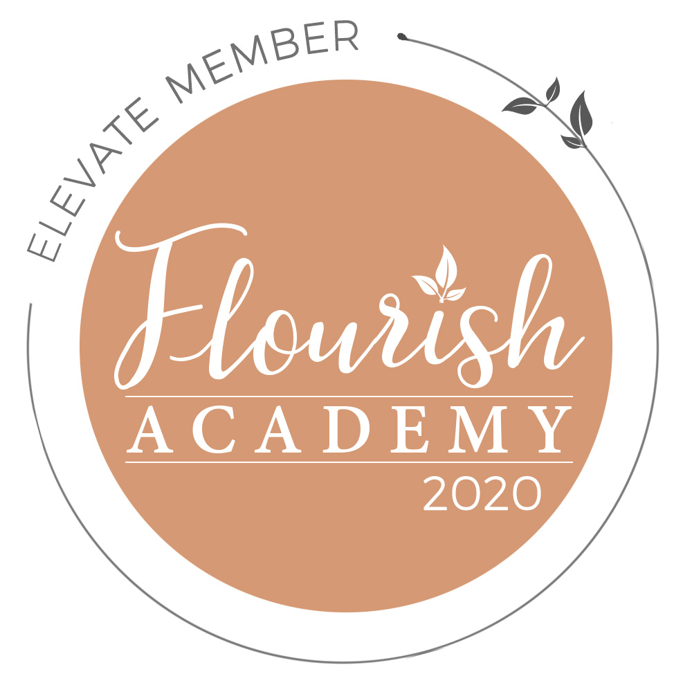 Flourish Academy Elevate badge for 2020