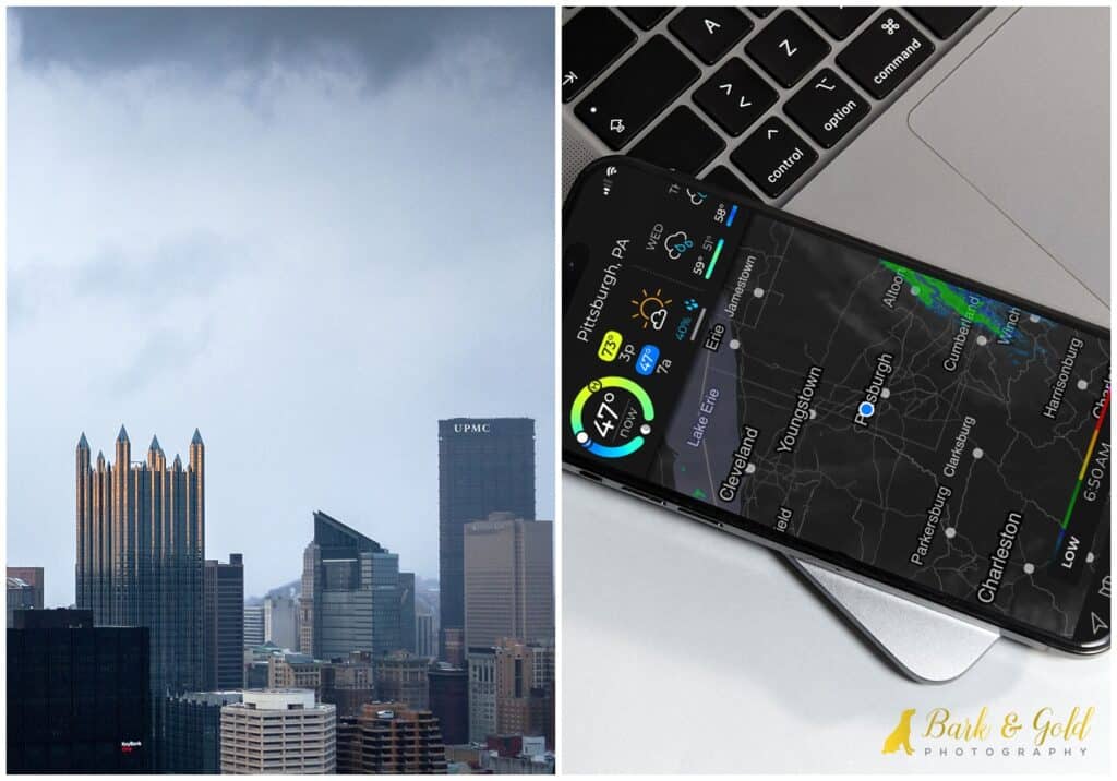 MyRadar app to predict rain on your session day in Pittsburgh