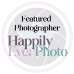 Badge from Happily Ever Photo for featured photographer