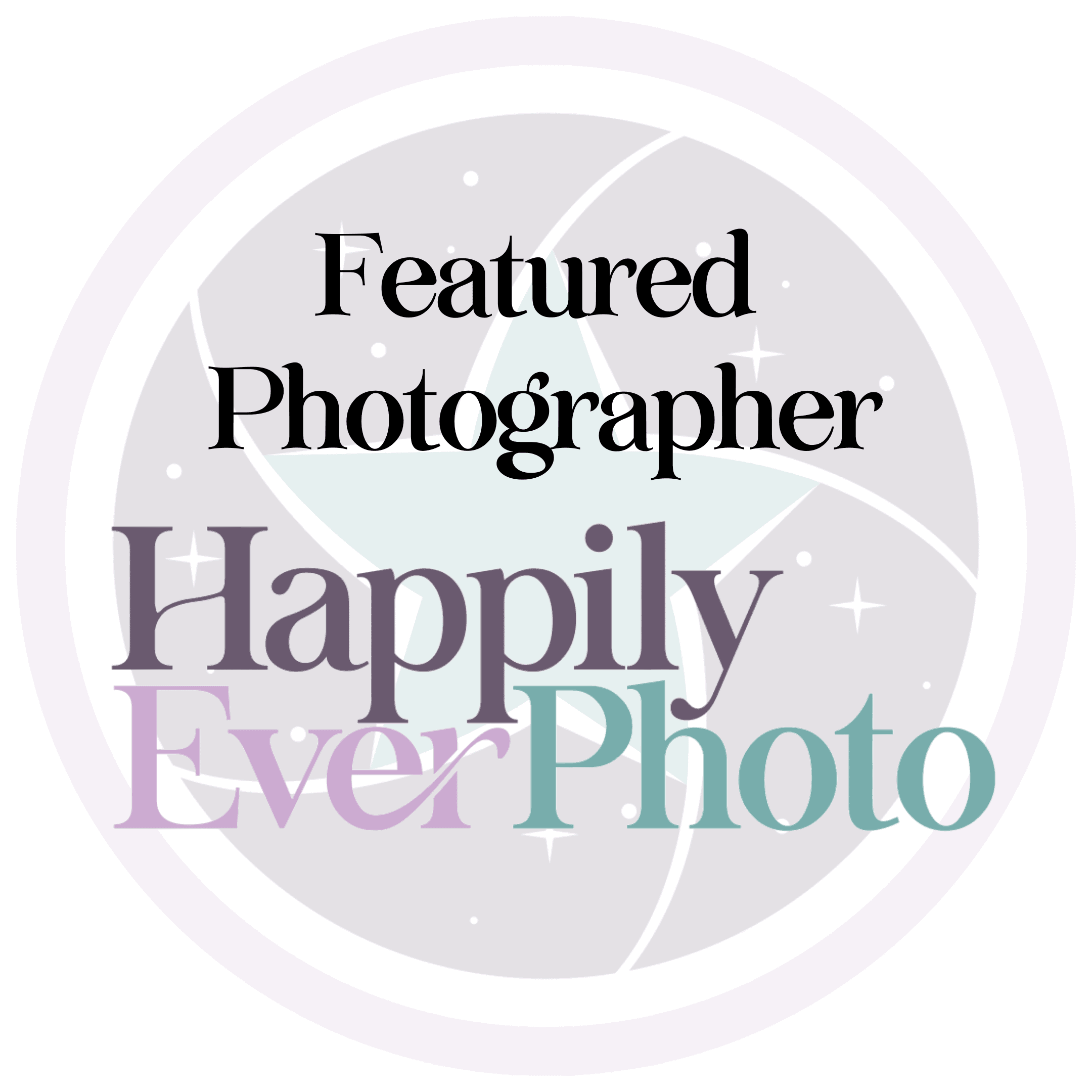 Badge from Happily Ever Photo for featured photographer